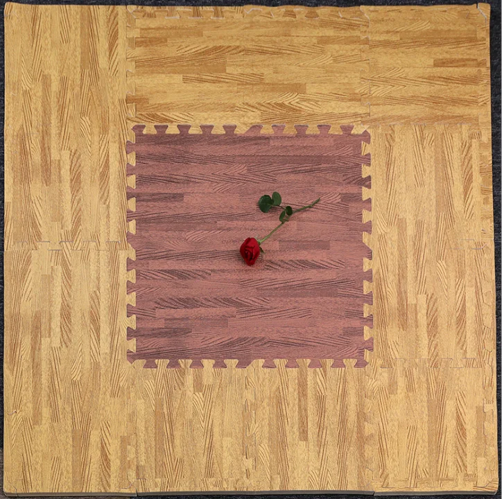 EVA FOAM FLOOR PUZZLE TATAMI GYM MATS BABY PLAY SOFT FLOOR MATS WITH WOODEN PATTERN
