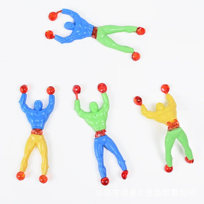 Window Crawler Multicolored Sticky Action Figure Rolling Men  Toys for Party Favor Random Color