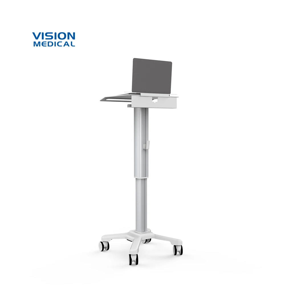 Aluminum alloy computer trolley medical equipment cart mobile patient trolley dental device hospital laptop cart
