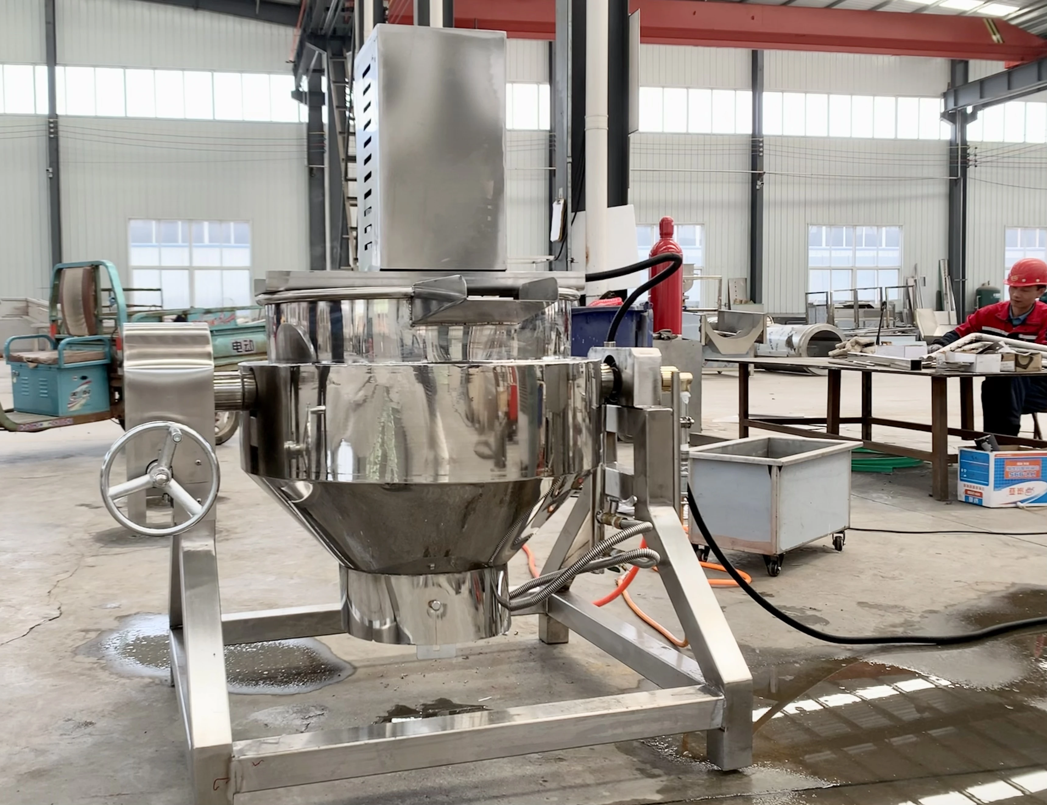 Chili Sauce Jacketed Pot /Jam Making Production Line For Sale