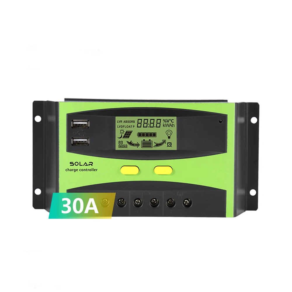 Techfine 30 Ампер блок управления установкой на солнечной батарее 48v pwm Контроллер заряда ШИМ контроллер постоянного тока