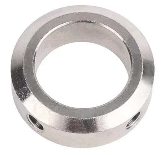 Custom stainless steel retaining ring bearing lock washers shaft collar with two side grub-screws