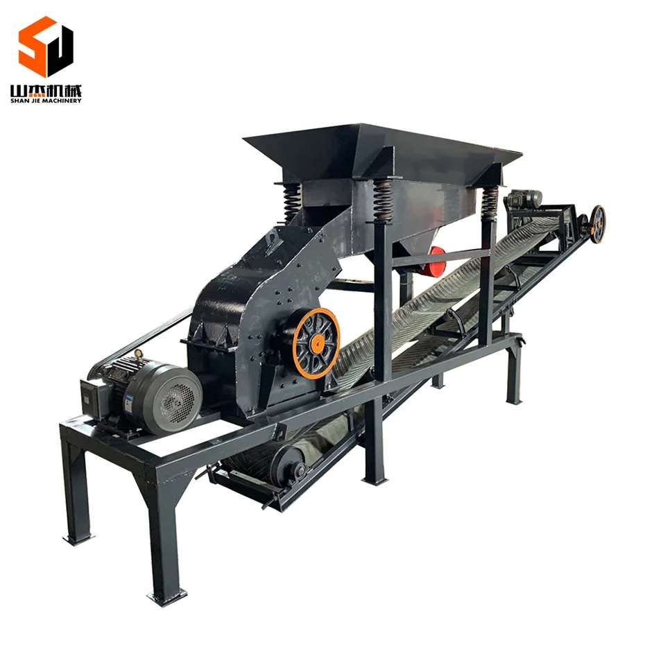 Jaw hammer crusher stone is used for crushing various minerals and rocks