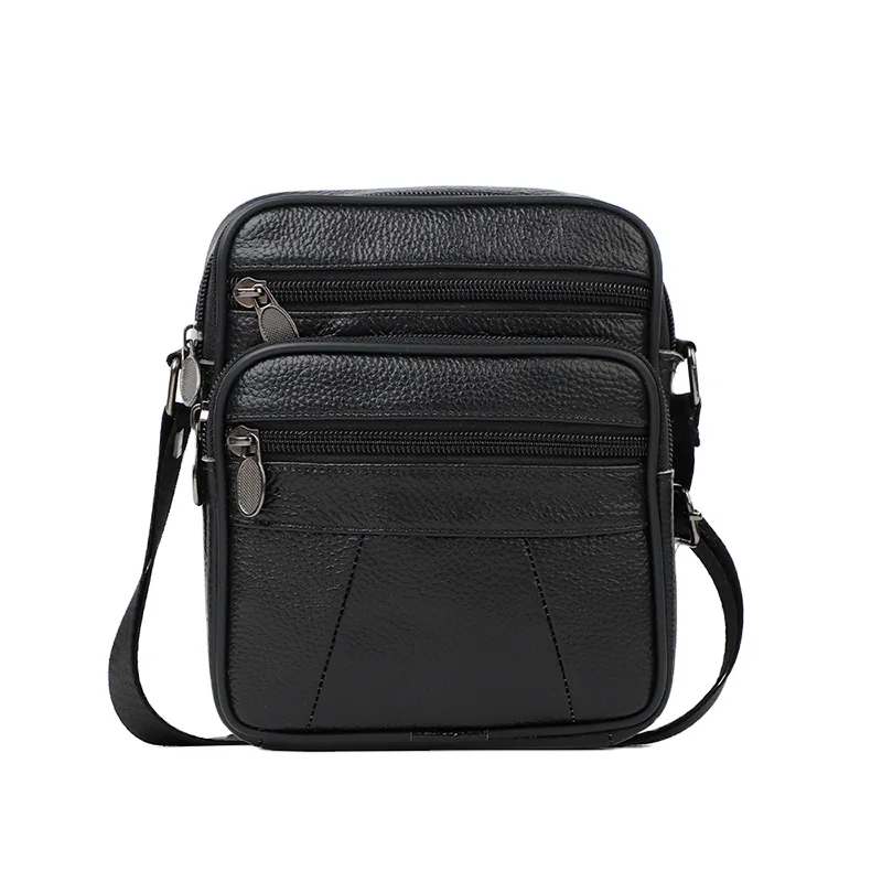 Fashion Trending Designer Custom Logo Side Sling Crossbody Cross Bodi PU Leather Shoulder Messenger Bags For Men