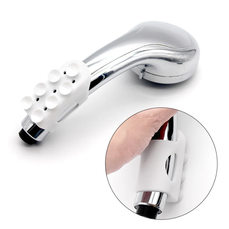 Universal Bathroom Suction Wall Mount Shower Head Holder Bracket Movement Silicone Shower Head holder