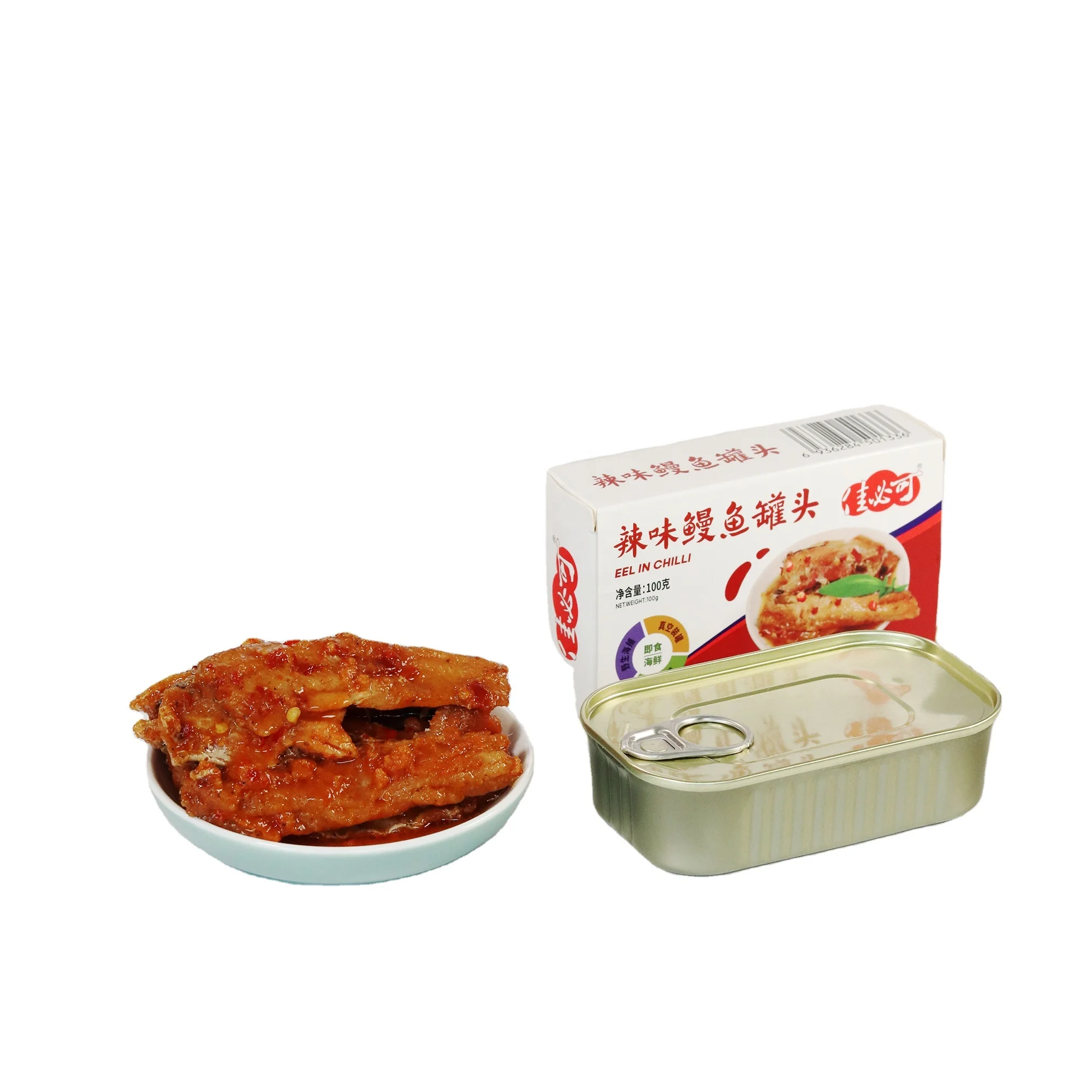 Verified Portable Original Flavor Canned Braised Eel 100g for Travel and Home