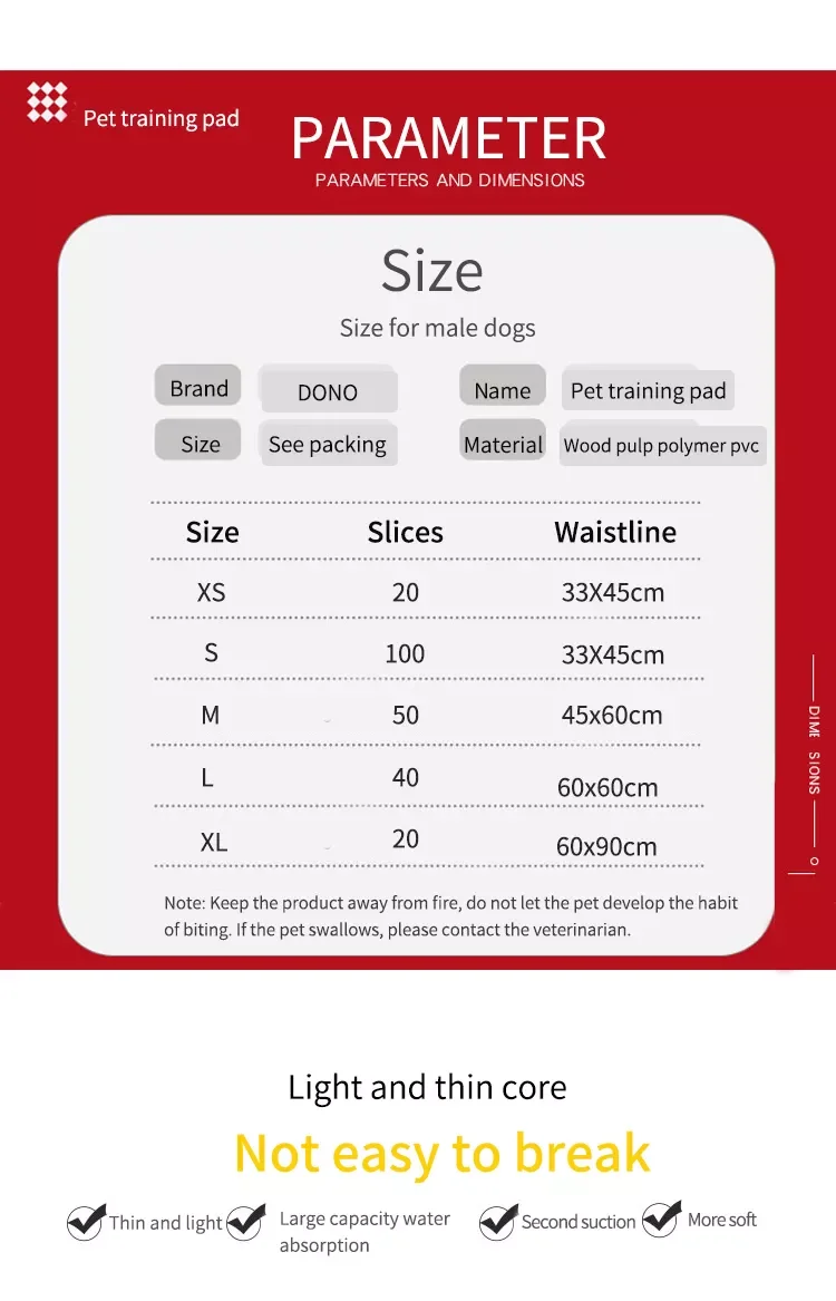 DONO Customized Logo Outdoor Folding Pet Pads Eco-friendly Small Pet Dog Training Pad