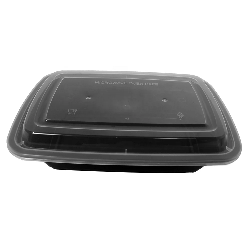 38oz Eco Friendly Disposable Bento Box, Kitchen Meal Prep Food Containers Box*