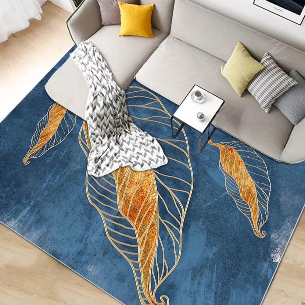 Modern Black Gray Design 100% Polypropylene and Viscose Blend Carpets and Rugs