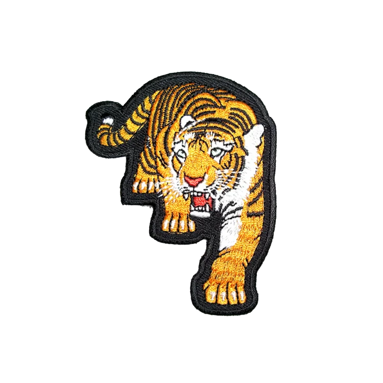 High density fashion design clothing badge woven embroidery patch