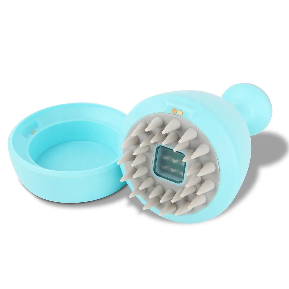 2022 New Arrivals Vibrating Hair Scalp Massager Shampoo Brush For Health Hair Care  therapy light device double head massager