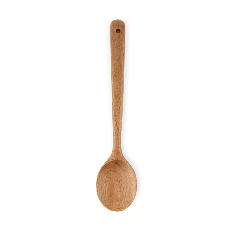 OEM Factory 2pcs Natural Acacia Wood Flat Spoons and Spatula Cooking Utensil Sets for Kitchen Use