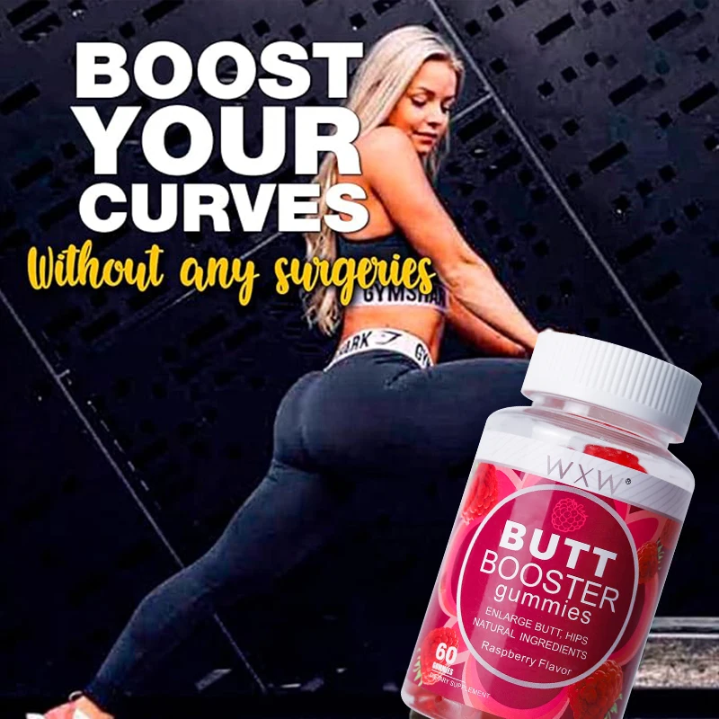 Stock WXW Butt Booster Gummies Hip and Butt Enlargement Gummies Hip Lifting Butt Enhancement Buttock Booster Gummies