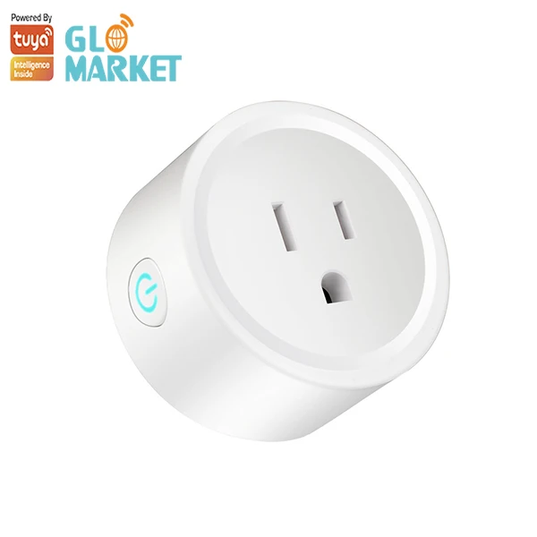 Glomarket Tuya Wifi Smart Life Us Standard Power Plug 16A Wireless Remote Control Alexa Google Electric Smart Plug Socket