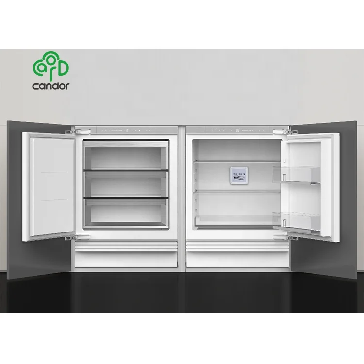 Candor custom 106L undercounter refrigerator freezer, built in under counter fridge freezer with Wifi function (optional)