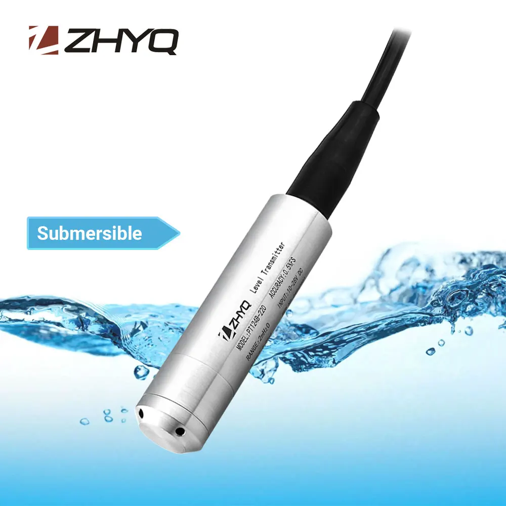 Гидростатический подводный погружной Пьезорезистивный Датчик уровня воды 4-20 мА 0-10