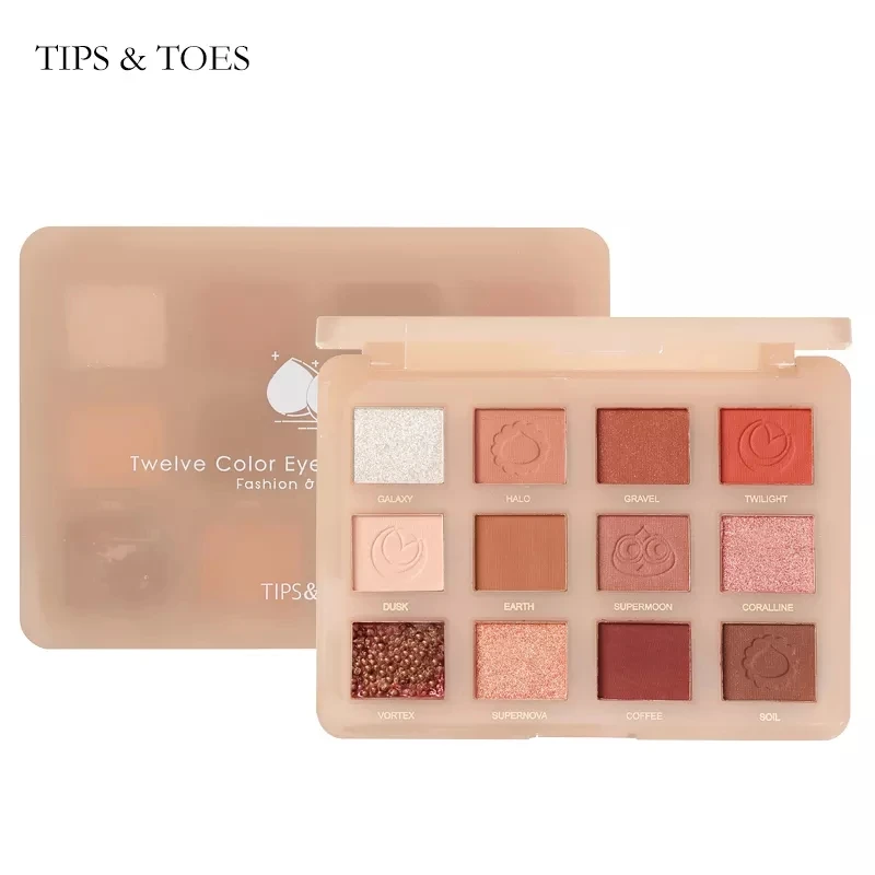 Пигментированные 12 видов цветов для макияжа, матовые тени для век, палитра теней для век, индивидуальная этикетка, индивидуальные тени для век