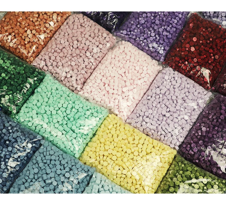 Retro Octagon Sealing Wax Beads Wax Seal Stamp Beaded for Wedding Vintage Craft Decor Card Making Tools