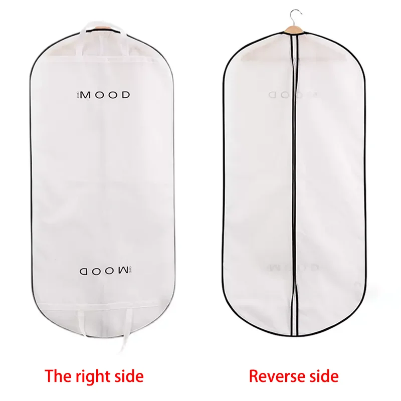 Custom Logo Printed Eco Friendly Ziplock Clear Garment Packaging Bag Recycled Garment Bags