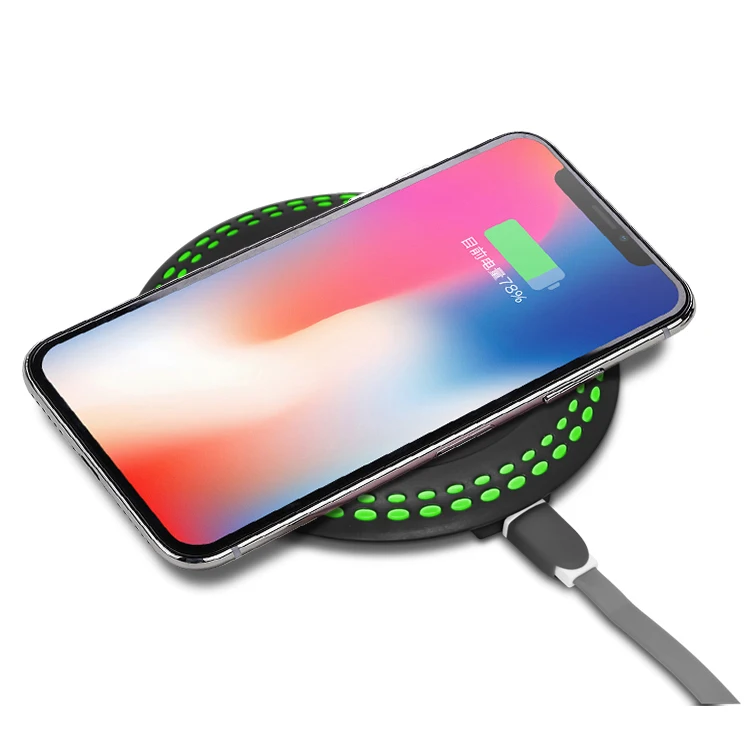 Пользовательские логотип Qi беспроводной зарядное устройство быстрый телефон зарядное устройство для iPhone 11
