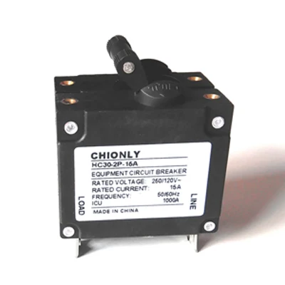 Подключаемый модуль короткого замыкания защита от перегрузки в черном корпусе цепи 2 pole Гидравлический Магнитный Миниатюрный автоматический выключатель для сварочного аппарата