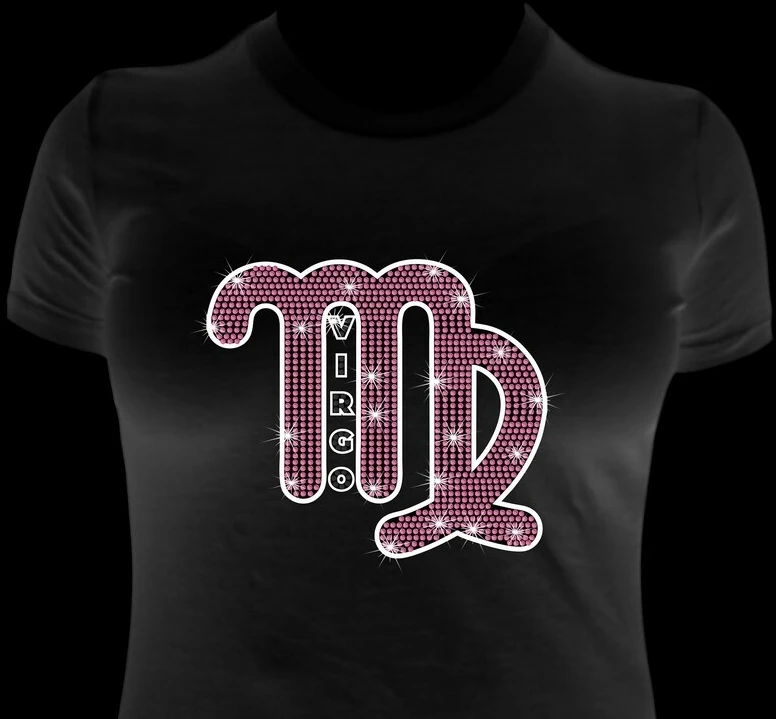 Free sample virgo letter ready design custom rhinestone iron on letter appliques ready to press transfer