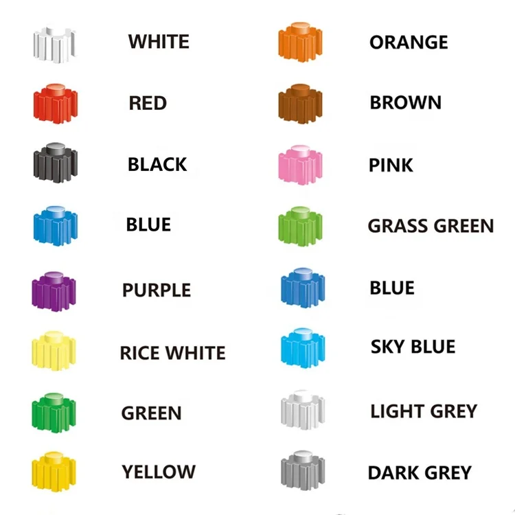 15 commonly used colors More colors can be customized/connected blocks/4-sided pixel building blocks Separator TOOL (NO.PA00105)