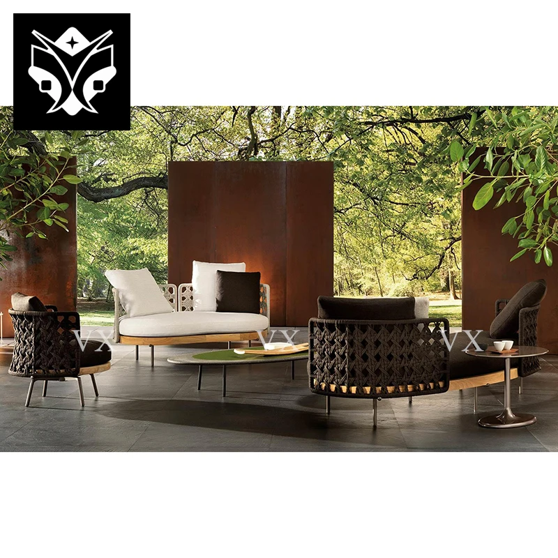 Latest Italian Design Modular Sofa Garden Outdoor Furniture Outdoor Sofa Set