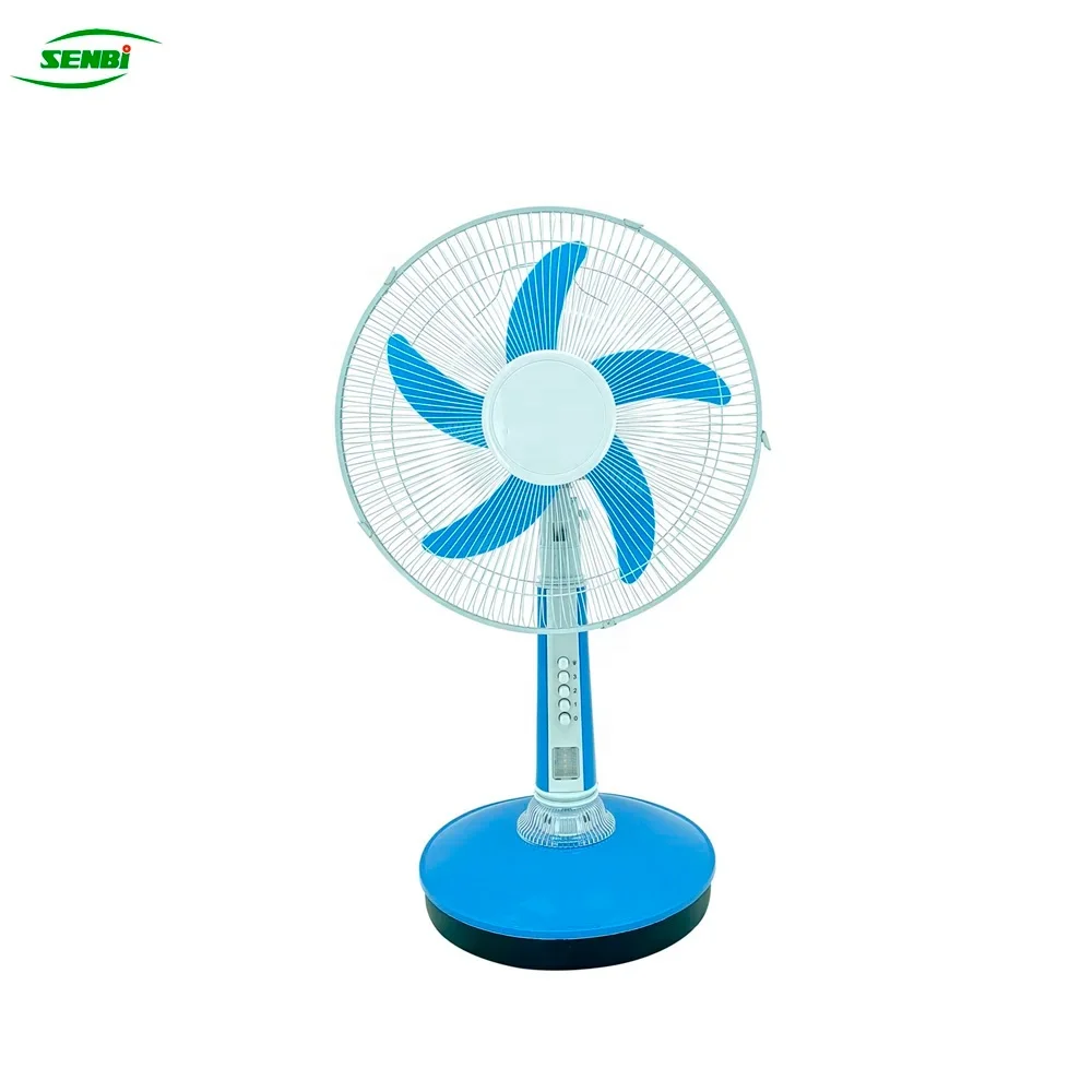 Home Appliances Energy Saving Desk Fans 16' DC Solar Fans DC Table Fan With Light
