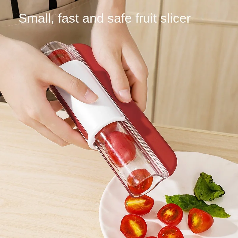 Kitchen Steel Tomato Slicer Grape Fruit cutter machine Vegetable Salad Cherry Slicer Restaurant Use Cutting Tools