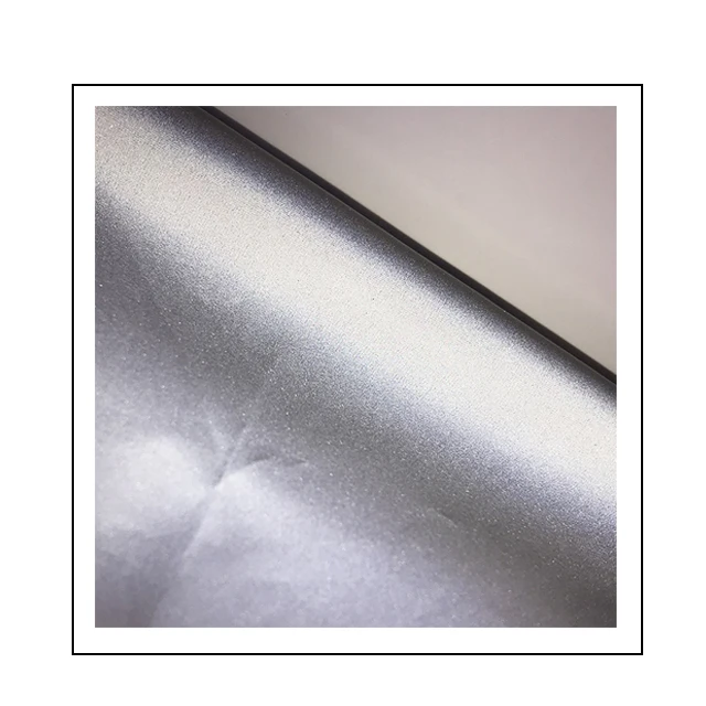 2023 Popular High Visibility Polyester Waterproof Funny Reflective Silver-grey Clothes Fabric