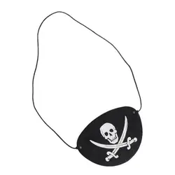 Anime Felt Pirate Eye Patches for Kids Theme Party One Eye Skeleton Captain Halloween Festival Pirate Masks