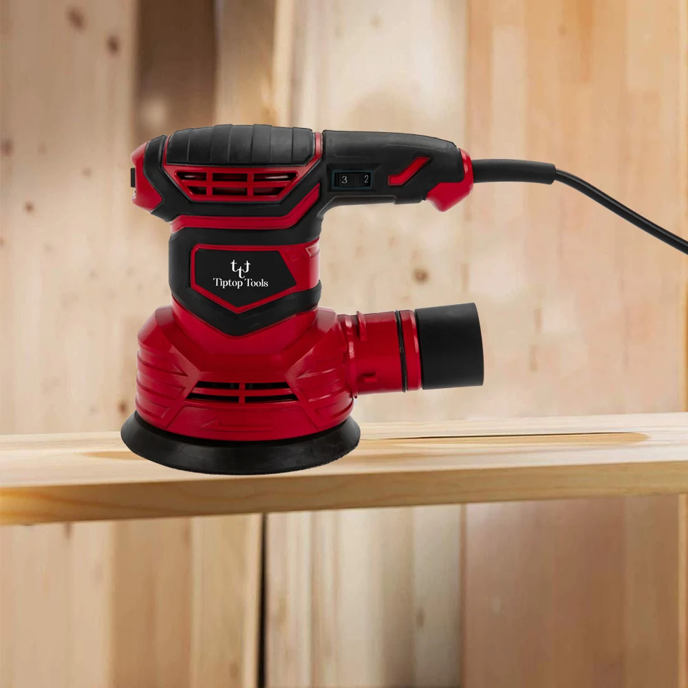 Hot Sale 5 inch Random Orbital Sander 125mm 350W Variable Speed AC Corded Electric Dual Action Palm Sander For Woodworking