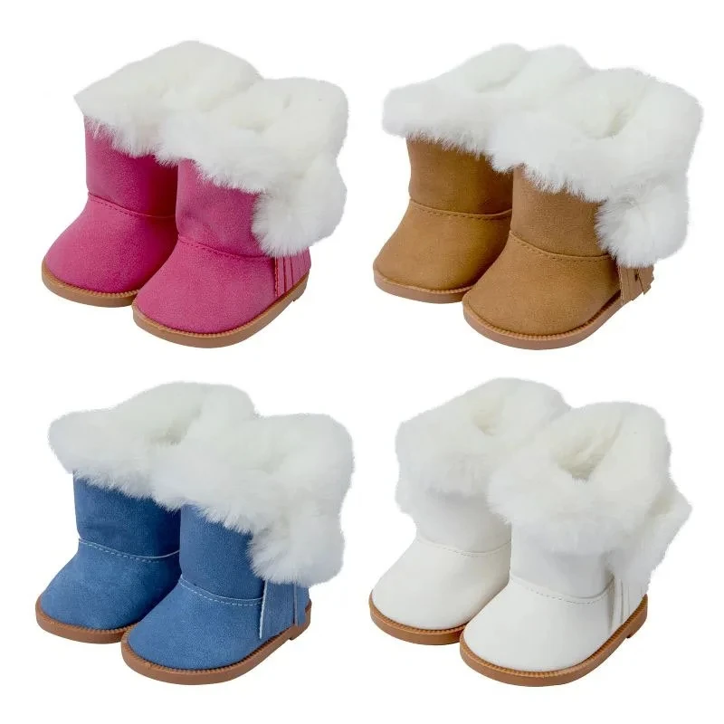 American Girls Doll Winter Dress Up Snow Boots 18 inch Dolls Accessory Shoes Boots