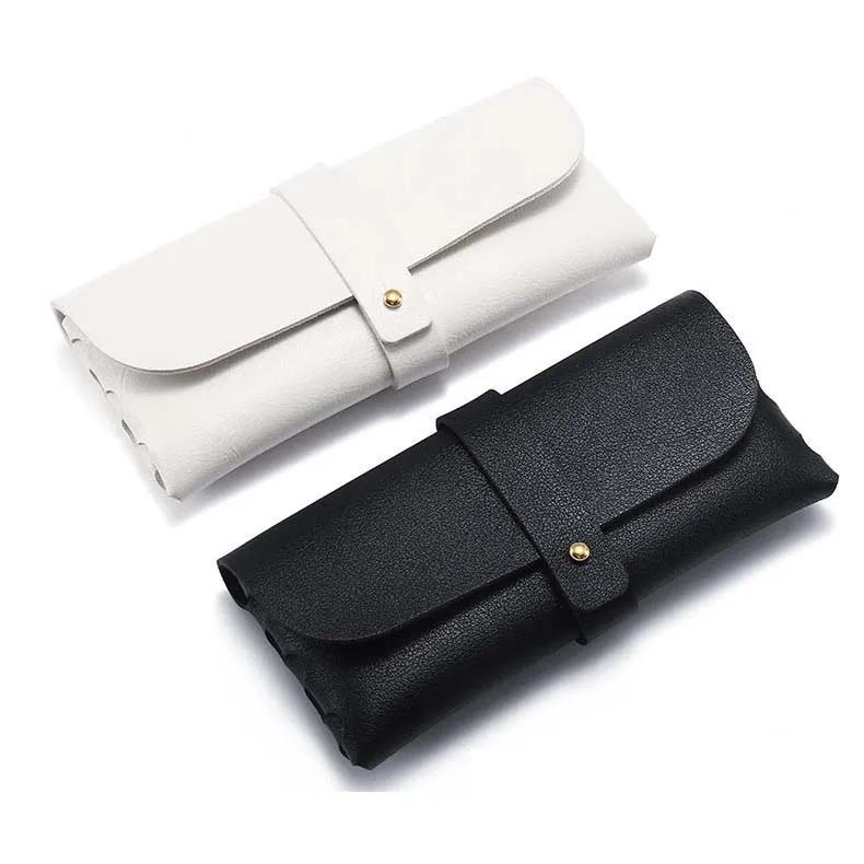 Slim foldable magnet fording cheap packaging cover foldaway box leather box sun glasses sunglasses case