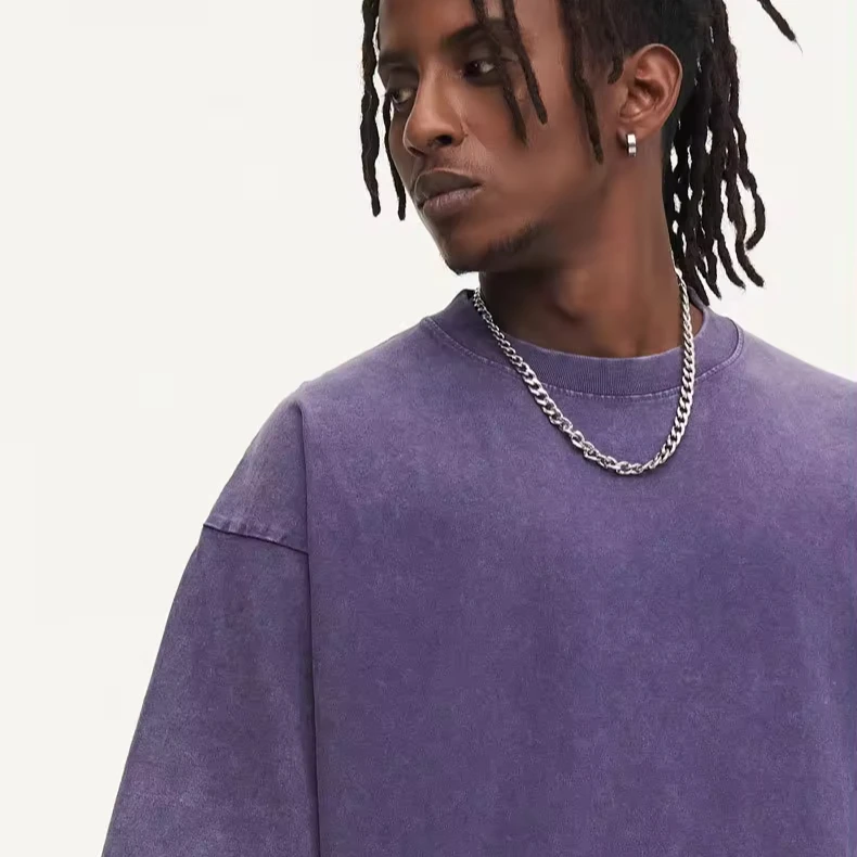 Wholesale tshirts tee 100 Cotton Acid Wash tshirts Oversized unisex Tshirt 300G Heavyweight T Shirt for Men Custom Blank T Shirt