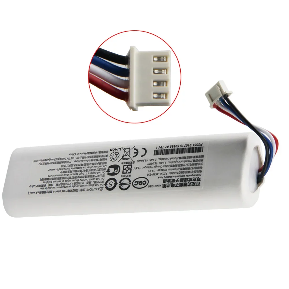 Replacement Battery P2051-4S1P-ZM For Xiaomi Mijia Mi Sweeping Mopping Robot Vacuum Cleaner 2C 3600mAh