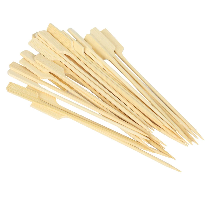 Оптовая продажа, одноразовые плоские решетки для выпечки, бамбуковые шампуры для барбекю