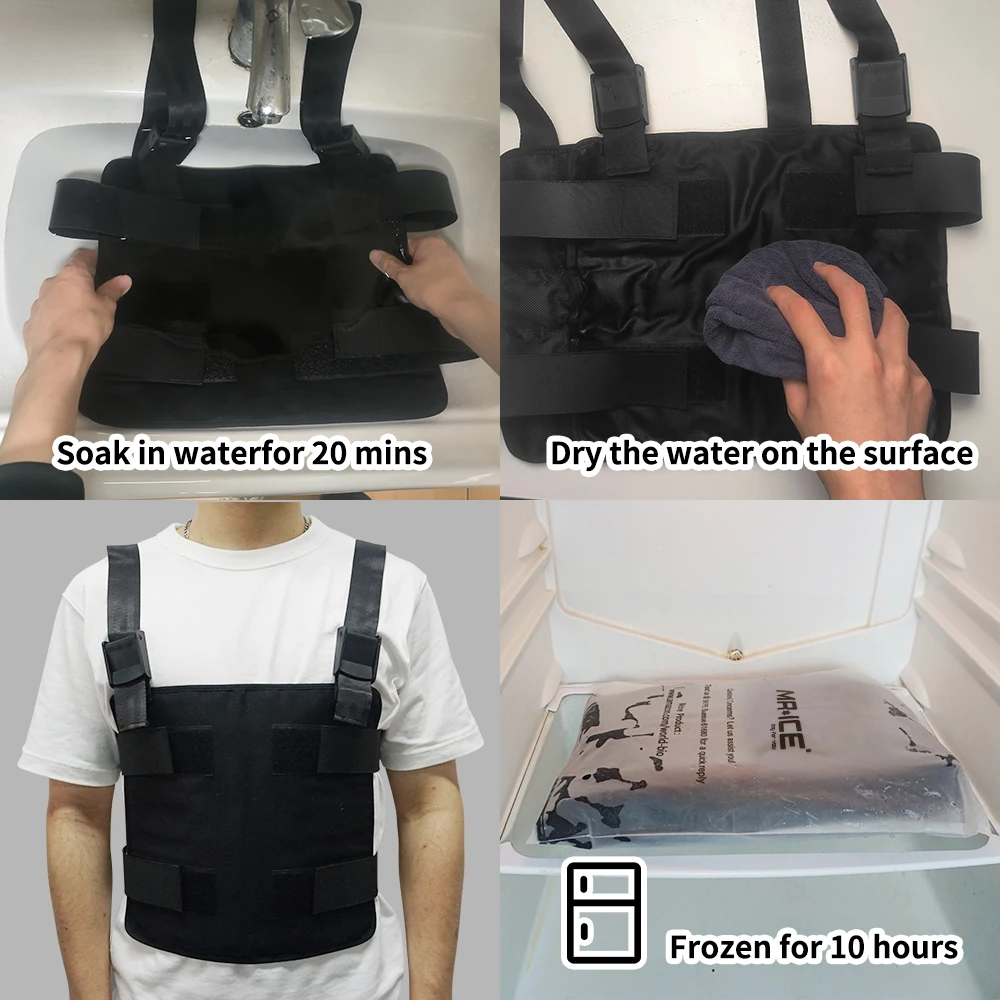 2023 Новое поступление, индивидуальная уличная куртка, рабочая одежда, мужской жилет для охлаждения льда для строительства, для снятия тепла