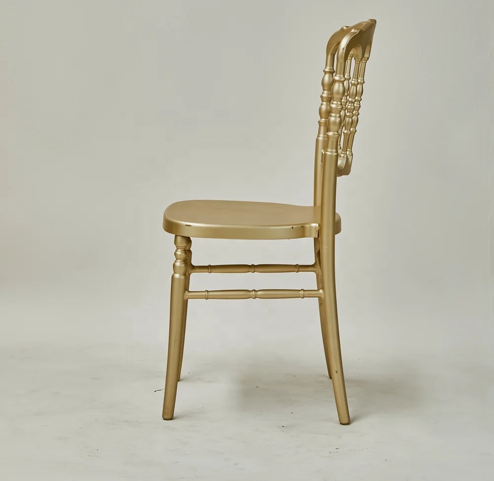 Wedding Banquet Event Rental Dining Gold Color Napoleon Chair