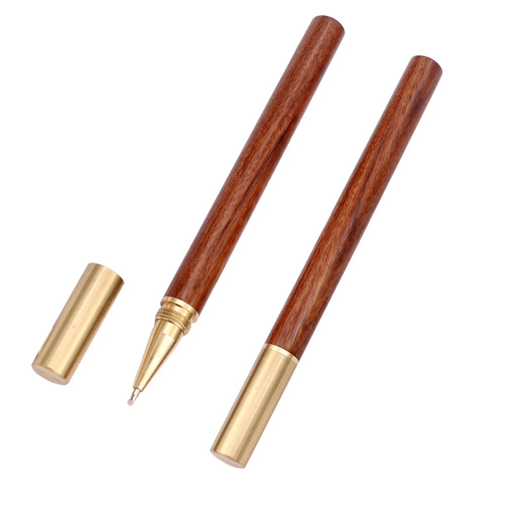 Luxury Wood Pens Roller Ballpoint Pens Case Display High Quality Wood Blanks Walnut Wooden for Business Opp Bag Yihua OPP or Box