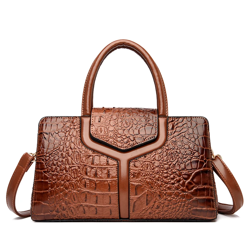 new luxury style crocodile handbag for woman designer pu leather crossbody handbags for women