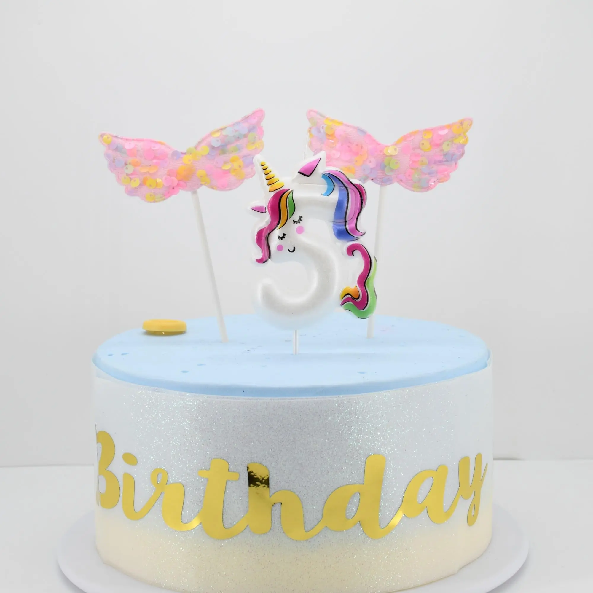 WANHUA custom number magic luxury food sweet unicorn birthday cake candle