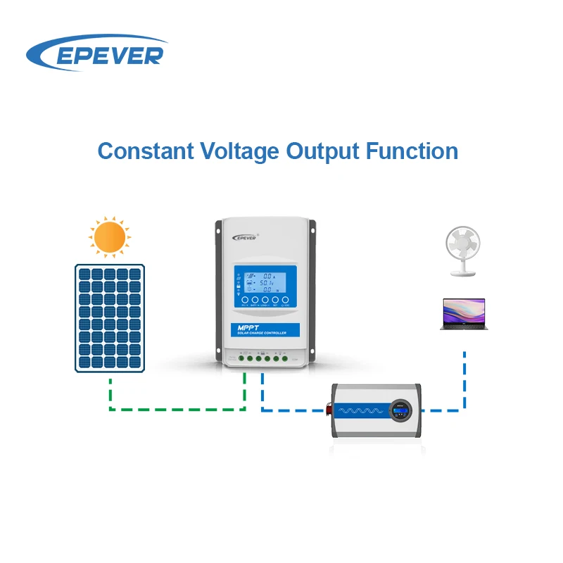 Epever Intelligent regulator lithium battery automatic 48v 36v 24v 12v 10 20 30 40 amp mppt solar charge controller