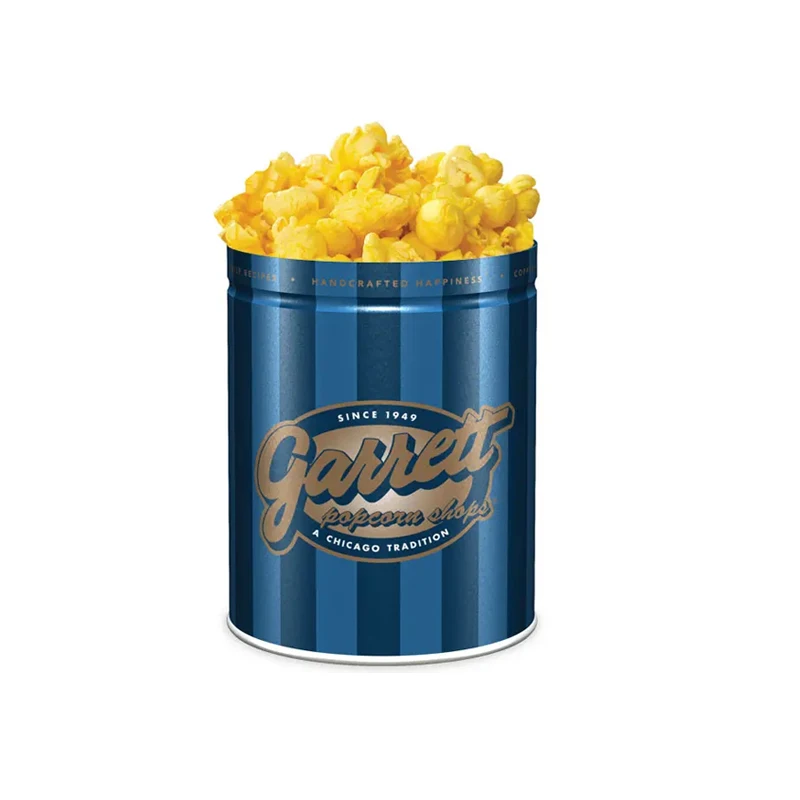 Wholesale Metal Food Grade Christmas Gift Popcorn Bucket Tin Containers Popcorn Tin Bucket For Popcorn Packaging