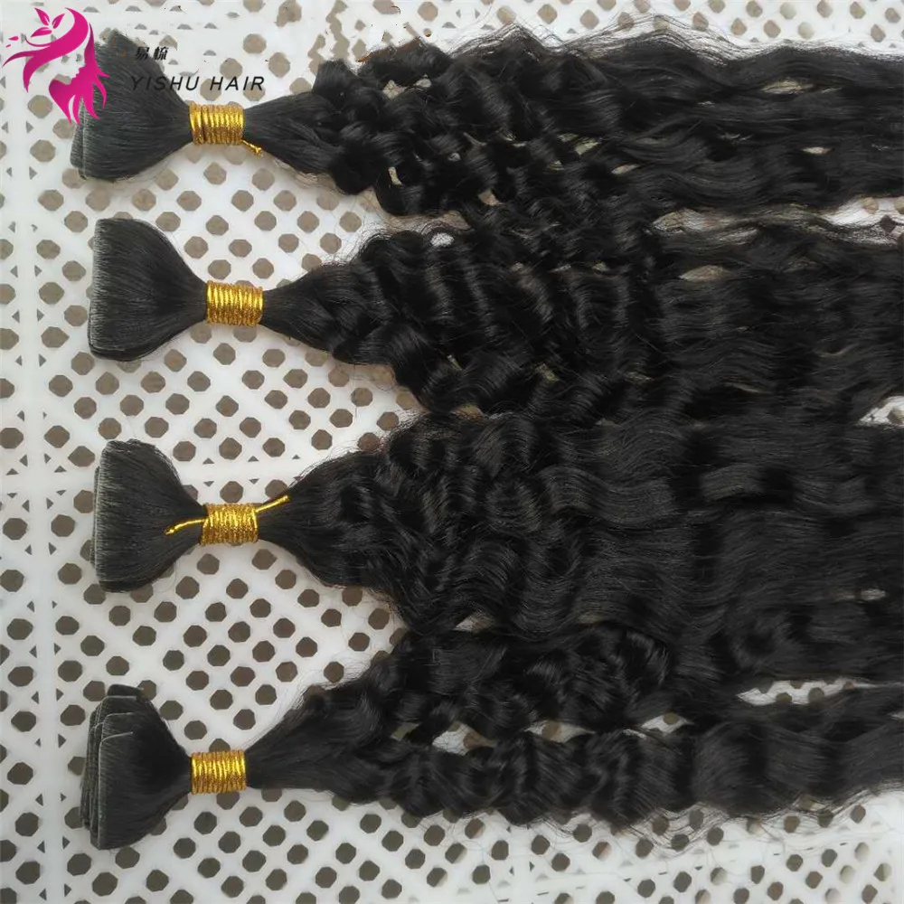 Wholesale  100% virgin remy skin weft kinky straight/kinky curly hair invisible Russian tape in hair extensions