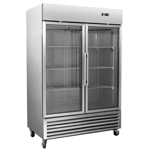 Customized Restaurant Kitchen Industrial Vertical Stainless Steel Refrigerator Upright Freezer