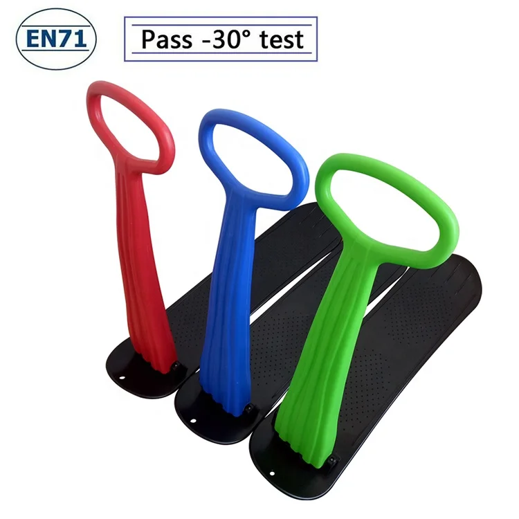
Ski Scooter Folding Snow Sled and Snowboard Easy Grip Handle For Kids Winter Toys for Use on Snow and Grass red blue green 
