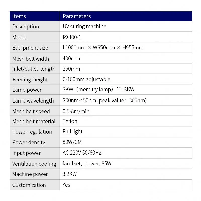 High Quality UV curing machine 3KW high power curing machine small UV glue machine