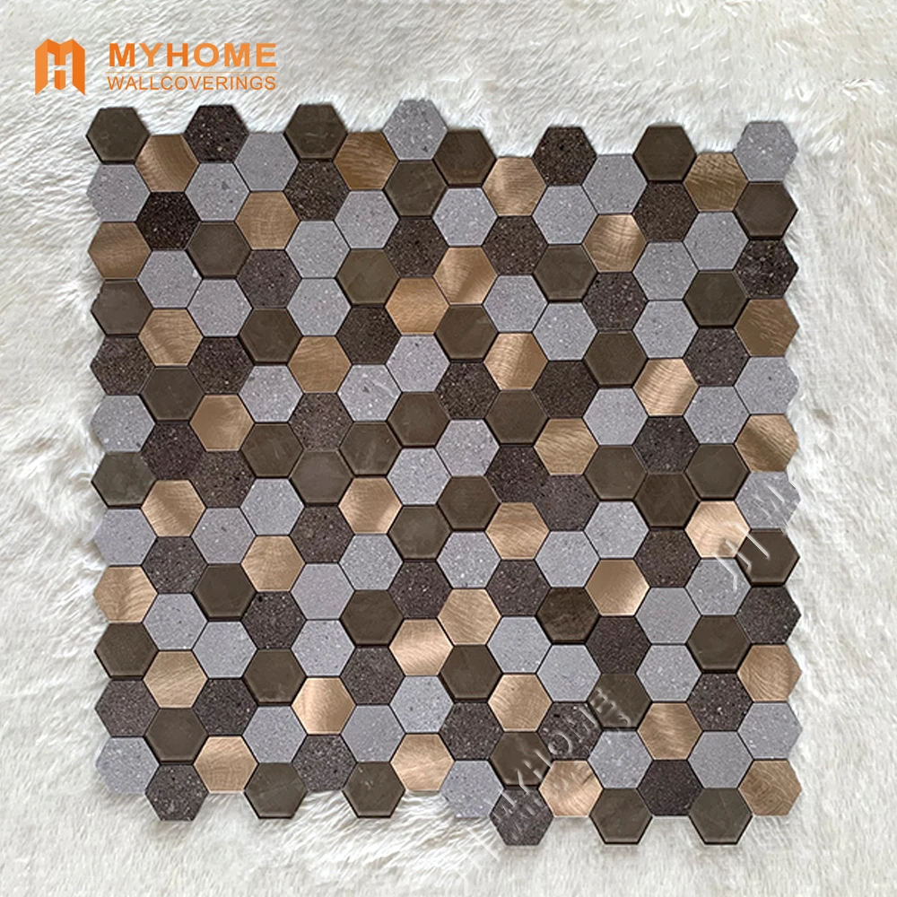 2024 Hotsale Peel And Stick Tiles PVC Composite Mosaic Tiles